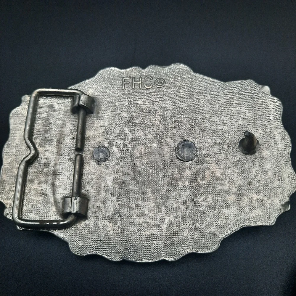 Vintage Belt Buckle‎ Lot with Jeep, Guitar & Bird Designs – FHC & FUCO Stamped